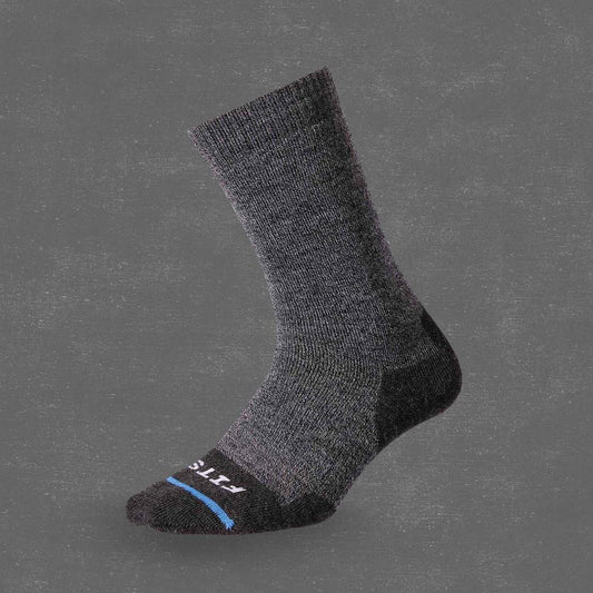 FITS Medium Hiker Crew-Accessories - Socks - Unisex-FITS-Coal-S-Appalachian Outfitters