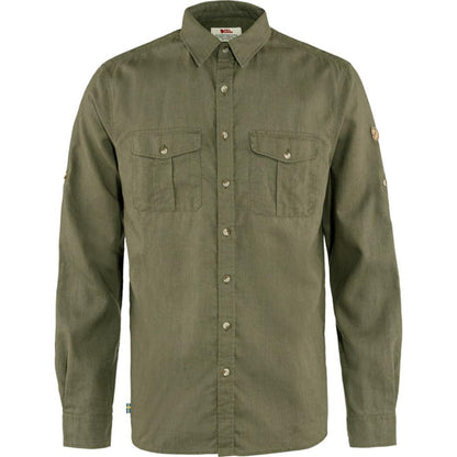 Fjallraven Men's Ã–vik Travel Long Sleeve Shirt-Men's - Clothing - Tops-Fjallraven-Green-M-Appalachian Outfitters