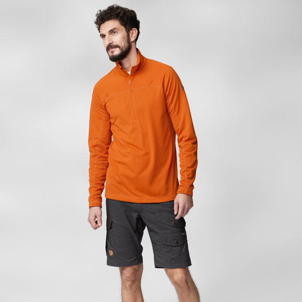 Fjallraven Men's Abisko Lite Fleece Half Zip-Men's - Clothing - Tops-Appalachian Outfitters