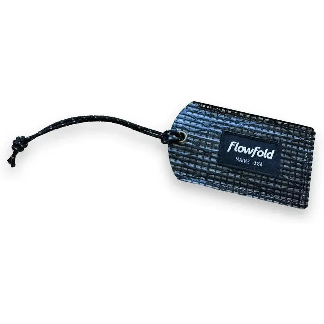 Flowfold Recycled Sailcloth Luggage Tags-Accessories - Bags-Flowfold-black-Appalachian Outfitters