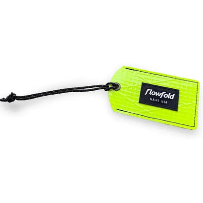 Flowfold Recycled Sailcloth Luggage Tags-Accessories - Bags-Flowfold-Neon Yellow-Appalachian Outfitters