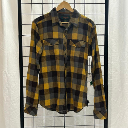 Flyshacker Sample - Men's Original Flyshacker Shirt - 5 oz.-Men's - Clothing - Tops-Flyshacker-Coffee/Gold-M-Appalachian Outfitters