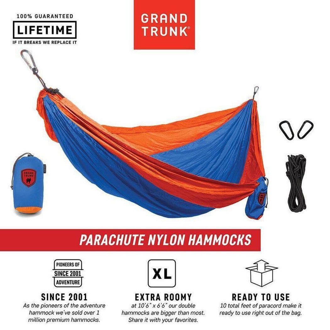 Grand Trunk-Double Parachute Nylon Hammock with Straps-Appalachian Outfitters