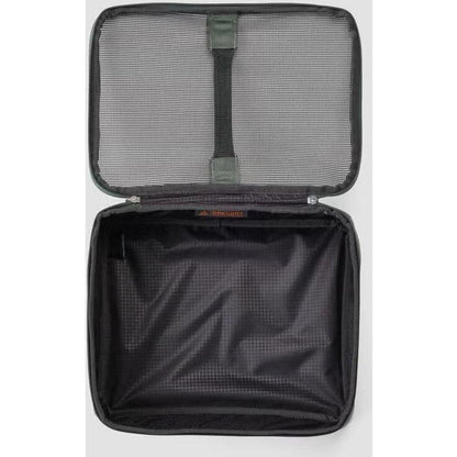 Open top view of the Gregory Alpaca Gear Pod 10 in Nomad Green showing the mesh lid and empty interior.