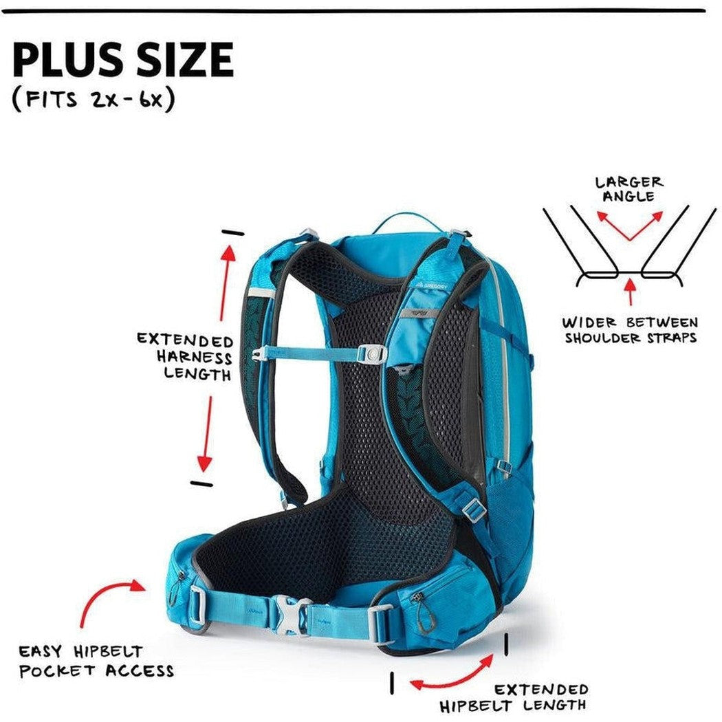 Juno 30 H20 Plus-Camping - Backpacks - Daypacks-Gregory-Laguna Blue-Appalachian Outfitters