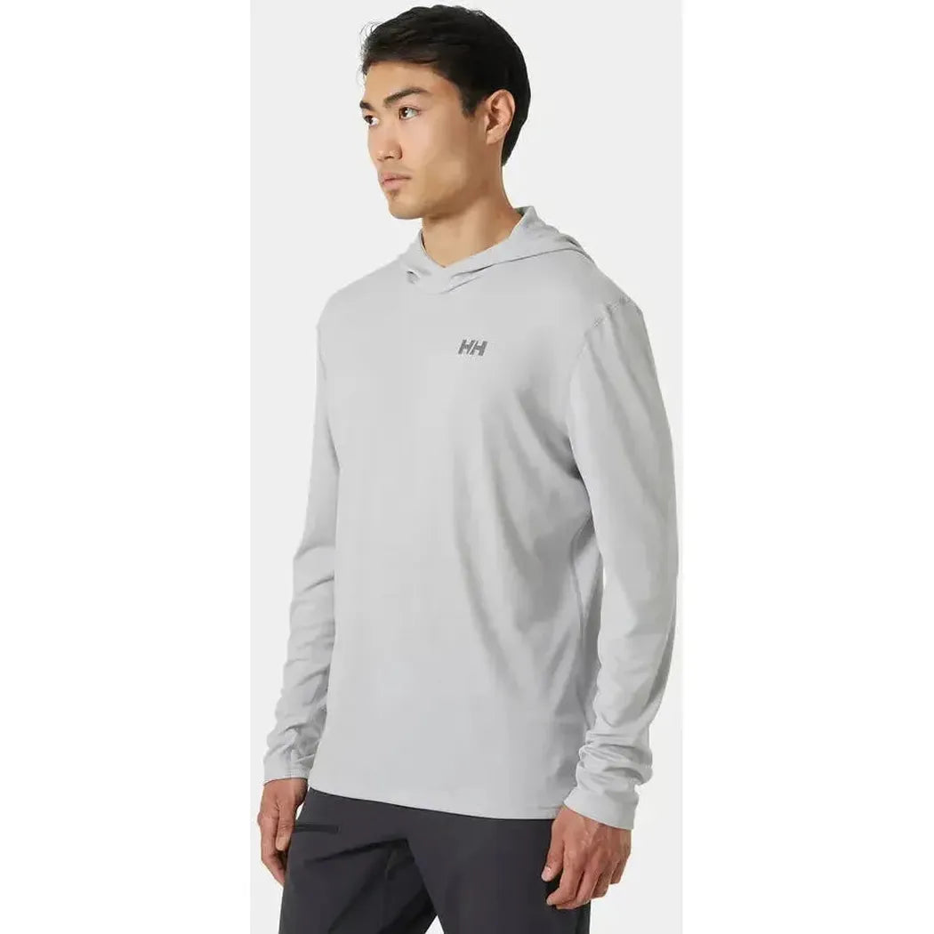 Helly Hansen Men’s HH LIFA Active Solen Hoodie-Men's - Clothing - Tops-Helly Hansen-Grey Fog-M-Appalachian Outfitters