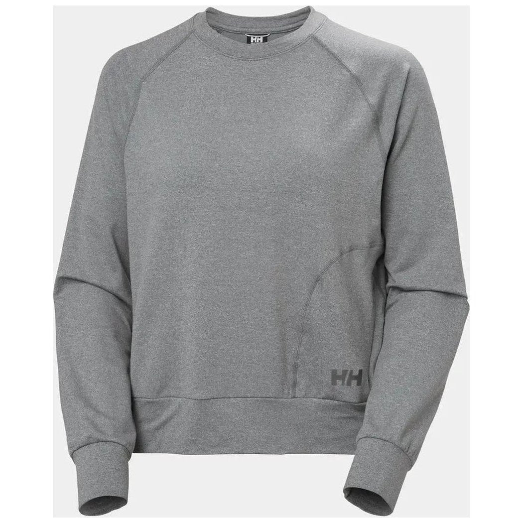 Helly Hansen Women's Tyri Knit Crew Neck-Women's - Clothing - Tops-Ebony Melange-S-Appalachian Outfitters