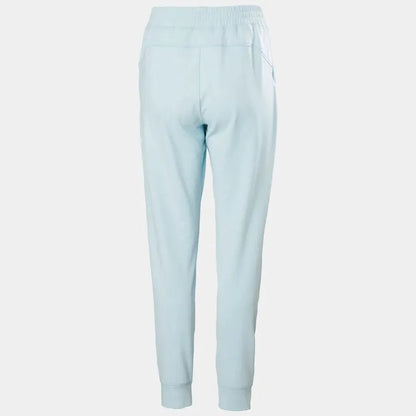 Back view of the Helly Hansen Women's Versalite Fleece Pant in Barely Blue against a white background.