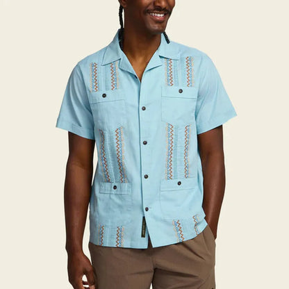 Howler Brothers Men's Guayabera Shirt-Men's - Clothing - Tops-Howler Brothers-Appalachian Outfitters
