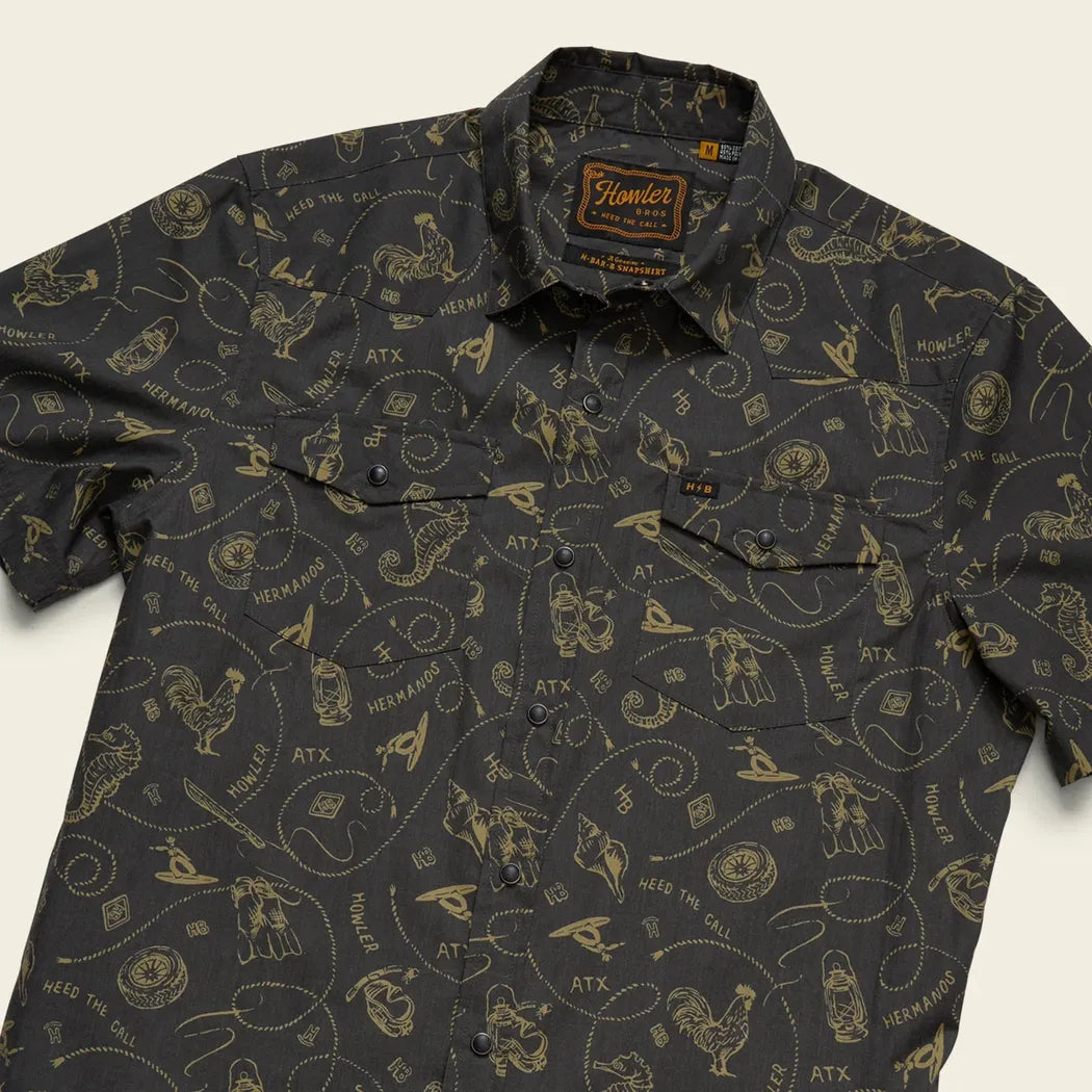 Howler Brothers Men's H Bar B Snapshirt-Men's - Clothing - Tops-Howler Brothers-Appalachian Outfitters