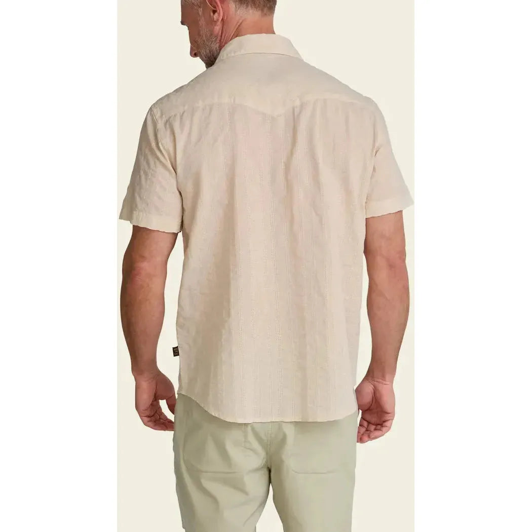Howler Brothers Men's H Bar B Snapshirt - Eyelet Stripe-Men's - Clothing - Tops-Howler Brothers-Appalachian Outfitters