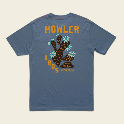 Howler Brothers Men's Pocket T-Shirt-Men's - Clothing - Tops-Howler Brothers-Prickly Pear : Blue Horizon-M-Appalachian Outfitters