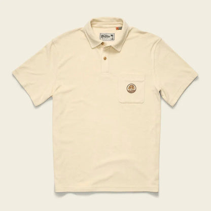 Howler Brothers Plusherman Terry Polo-Men's - Clothing - Tops-Howler Brothers-Cream-M-Appalachian Outfitters