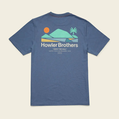 Howler Brothers Select T-Men's - Clothing - Tops-Howler Brothers-Bahía de Howler : Blue Horizon-M-Appalachian Outfitters