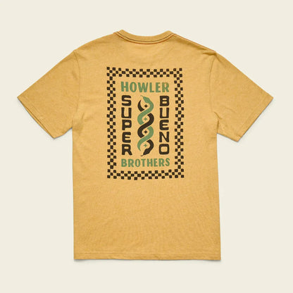 Howler Brothers Select T-Men's - Clothing - Tops-Howler Brothers-Super Bueno Serpientes : Honey Heather-M-Appalachian Outfitters