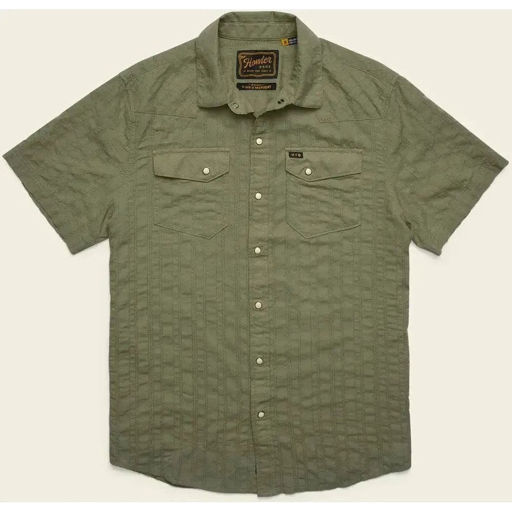 Howler Brothers Men's H Bar B Snapshirt - Eyelet Stripe-Men's - Clothing - Tops-Appalachian Outfitters