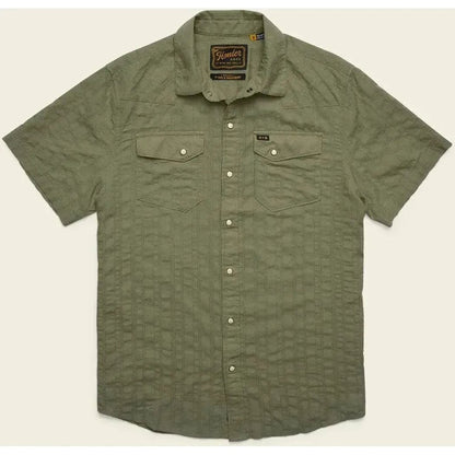 Howler Brothers Men's H Bar B Snapshirt - Eyelet Stripe-Men's - Clothing - Tops-Appalachian Outfitters