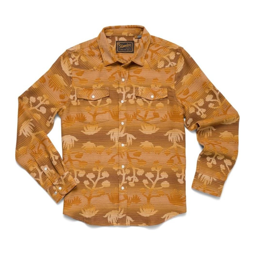 Howler Brothers Men's Sheridan Flannel-Men's - Clothing - Tops-Maguey Mirage: Camel-M-Appalachian Outfitters