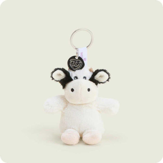 Warmies Black & White Cow Keyring-Accessories - Novelty - Stuffed Animals-Intelex-Appalachian Outfitters