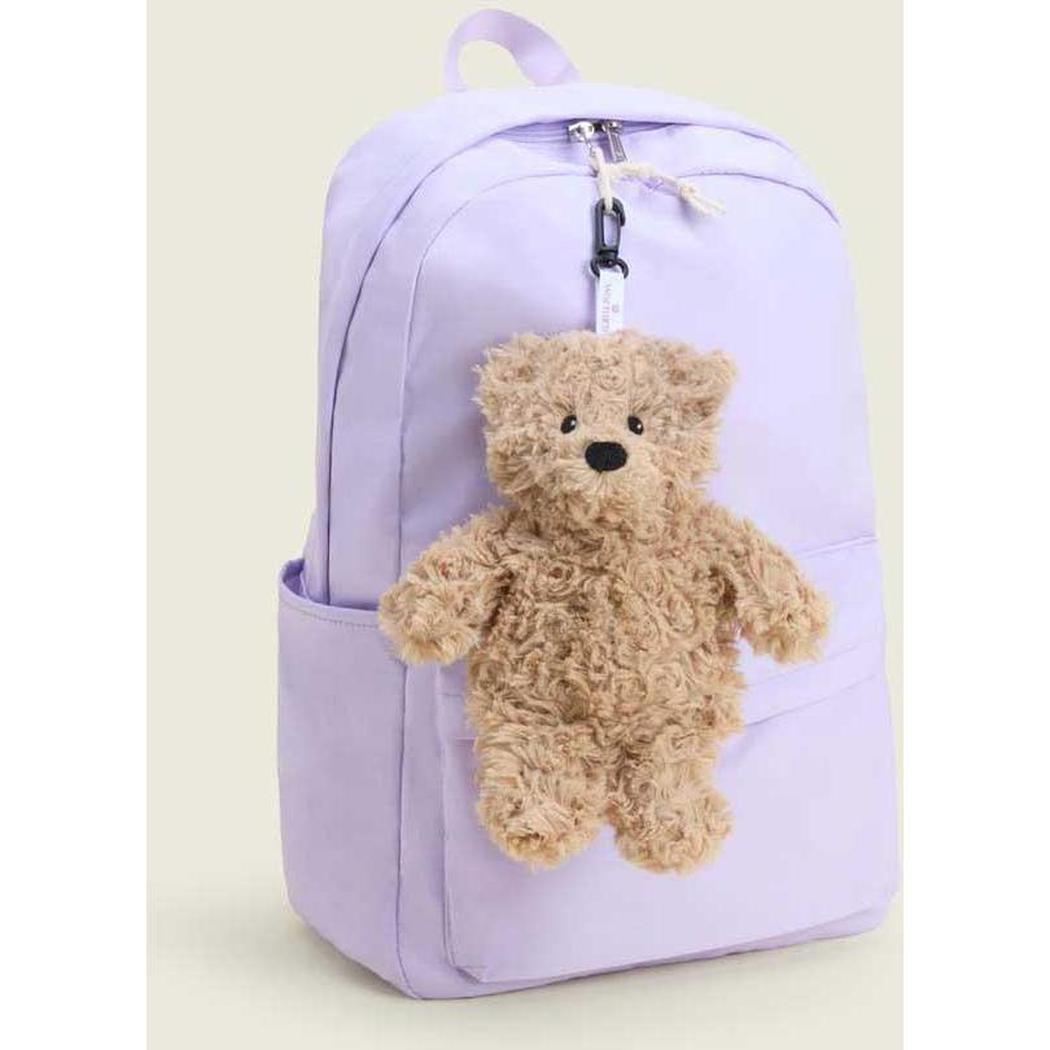 Warmies Brown Curly Bear Bag Charm-Accessories - Novelty - Stuffed Animals-Intelex-Appalachian Outfitters