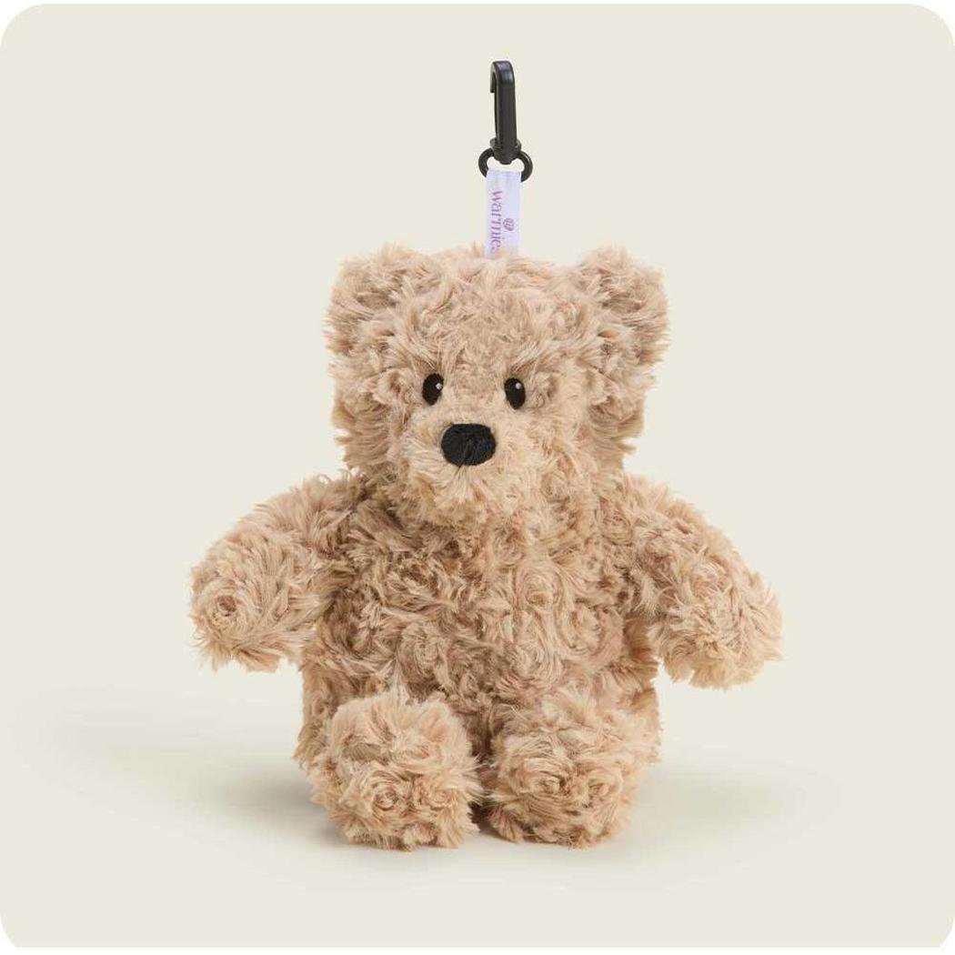 Warmies Brown Curly Bear Bag Charm-Accessories - Novelty - Stuffed Animals-Intelex-Appalachian Outfitters
