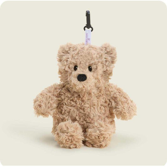 Warmies Brown Curly Bear Bag Charm-Accessories - Novelty - Stuffed Animals-Intelex-Appalachian Outfitters