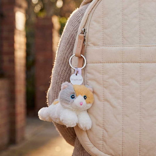 Warmies Calico Cat Keyring-Accessories - Novelty - Stuffed Animals-Intelex-Appalachian Outfitters