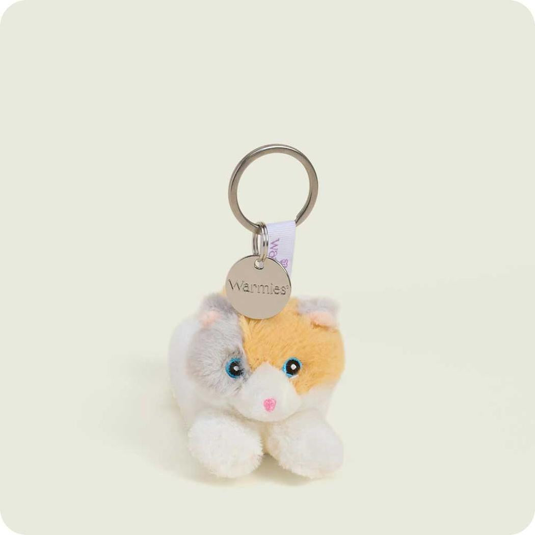 Warmies Calico Cat Keyring-Accessories - Novelty - Stuffed Animals-Intelex-Appalachian Outfitters