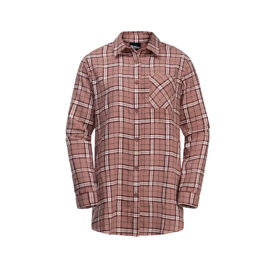 Women's Morgenluft Shirt-Women's - Clothing - Tops-Jack Wolfskin-Afterglow-S-Appalachian Outfitters