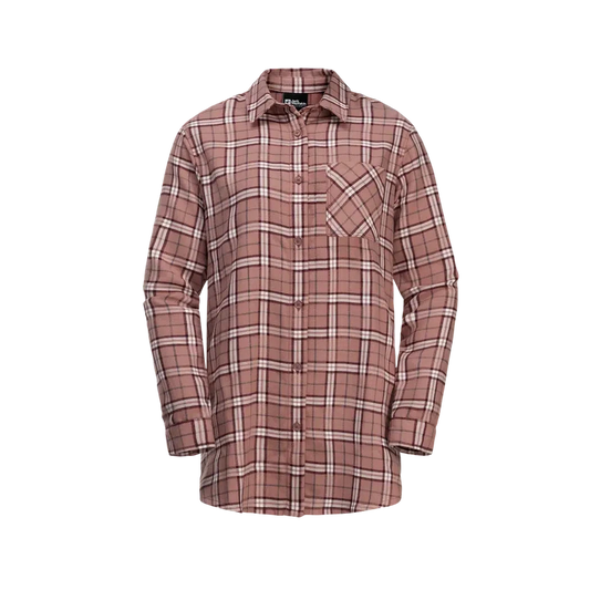 Women's Morgenluft Shirt-Women's - Clothing - Tops-Jack Wolfskin-Afterglow-S-Appalachian Outfitters