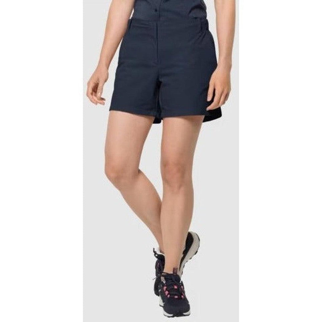 Jack Wolfskin Women's Pack & Go Shorts-Women's - Clothing - Bottoms-Jack Wolfskin-Night Blue-S-Appalachian Outfitters