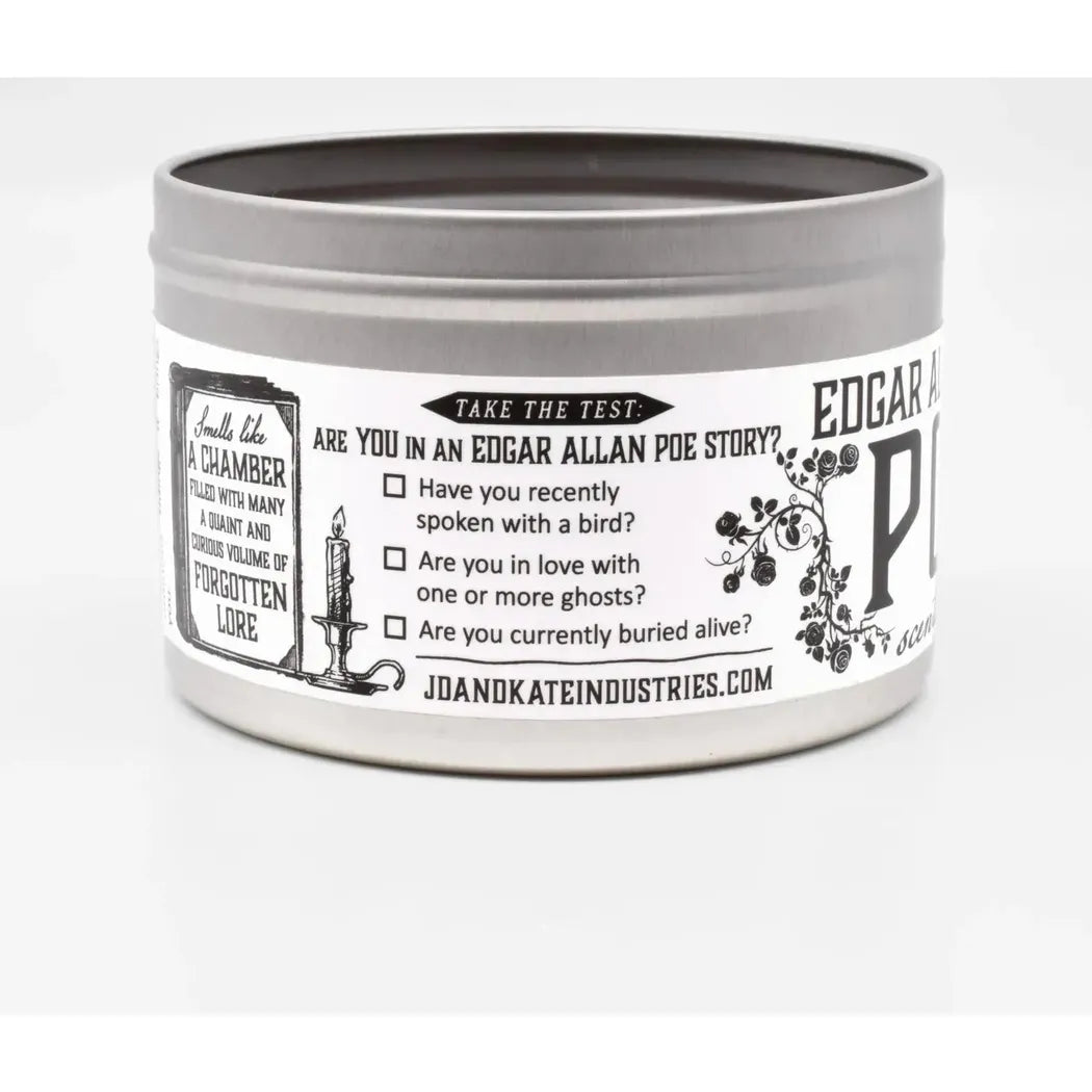 JD and Kate Industries Edgar Allan Poe Scented Candle-Accessories - Novelty - Decor-JD and Kate Industries-Appalachian Outfitters
