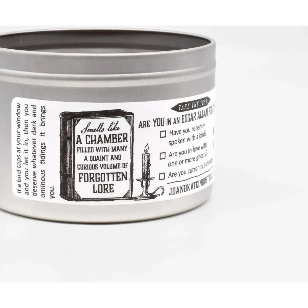 JD and Kate Industries Edgar Allan Poe Scented Candle-Accessories - Novelty - Decor-JD and Kate Industries-Appalachian Outfitters