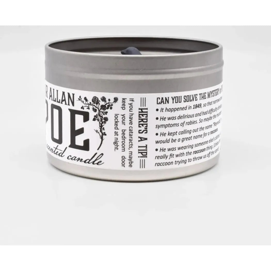 JD and Kate Industries Edgar Allan Poe Scented Candle-Accessories - Novelty - Decor-JD and Kate Industries-Appalachian Outfitters