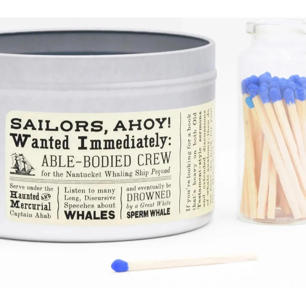 JD and Kate Industries Moby Dick Scented Candle-Accessories - Novelty - Decor-JD and Kate Industries-Appalachian Outfitters