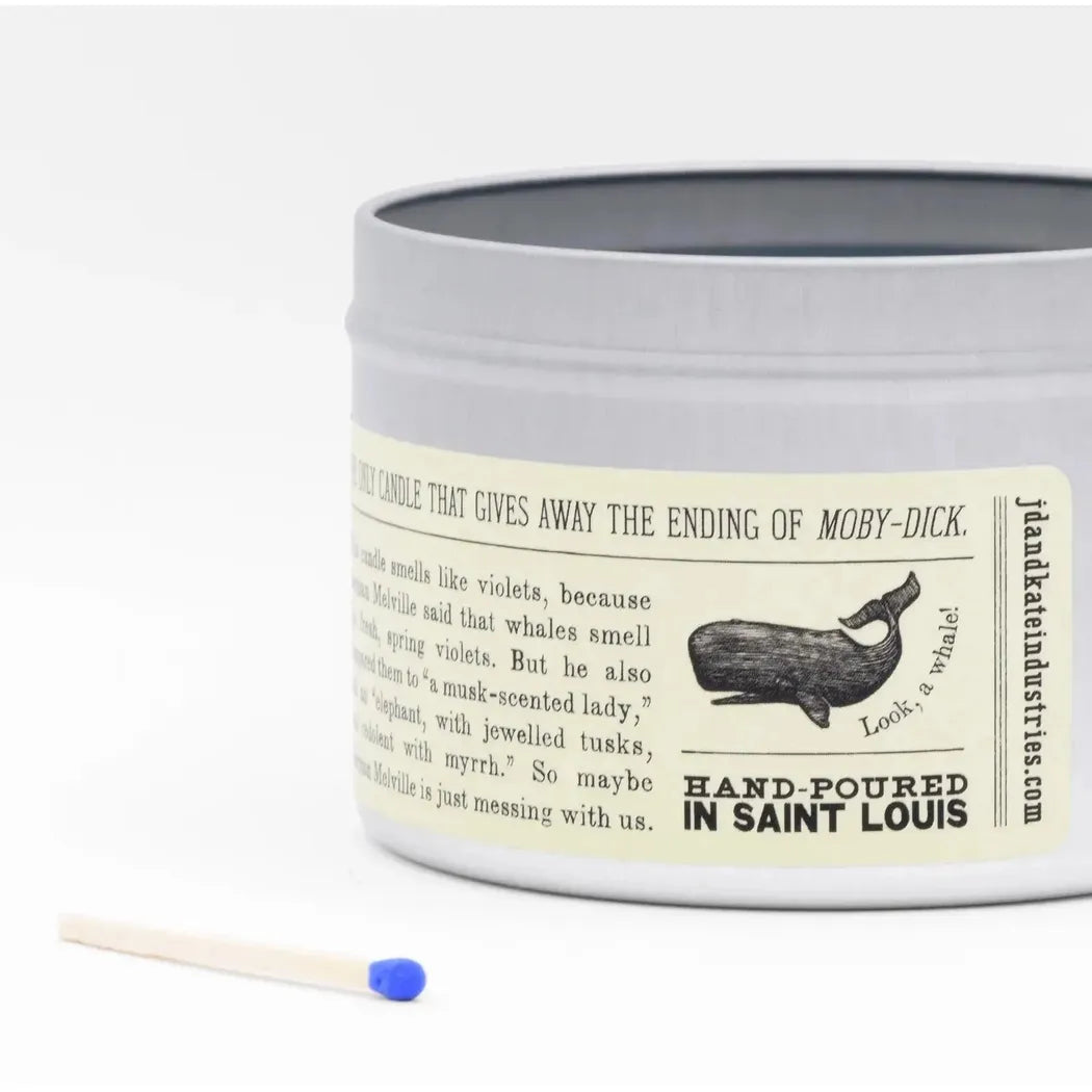 JD and Kate Industries Moby Dick Scented Candle-Accessories - Novelty - Decor-JD and Kate Industries-Appalachian Outfitters