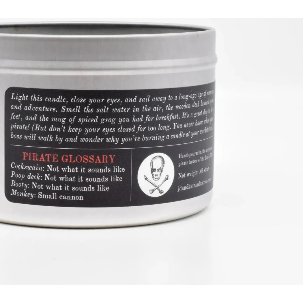 JD and Kate Industries Pirate Scented Candle-Accessories - Novelty - Decor-JD and Kate Industries-Appalachian Outfitters