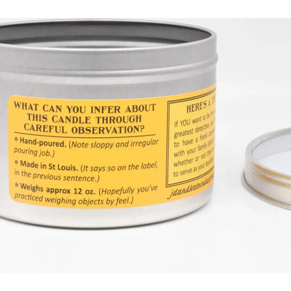 JD and Kate Industries Sherlock Holmes Scented Candle-Accessories - Novelty - Decor-JD and Kate Industries-Appalachian Outfitters