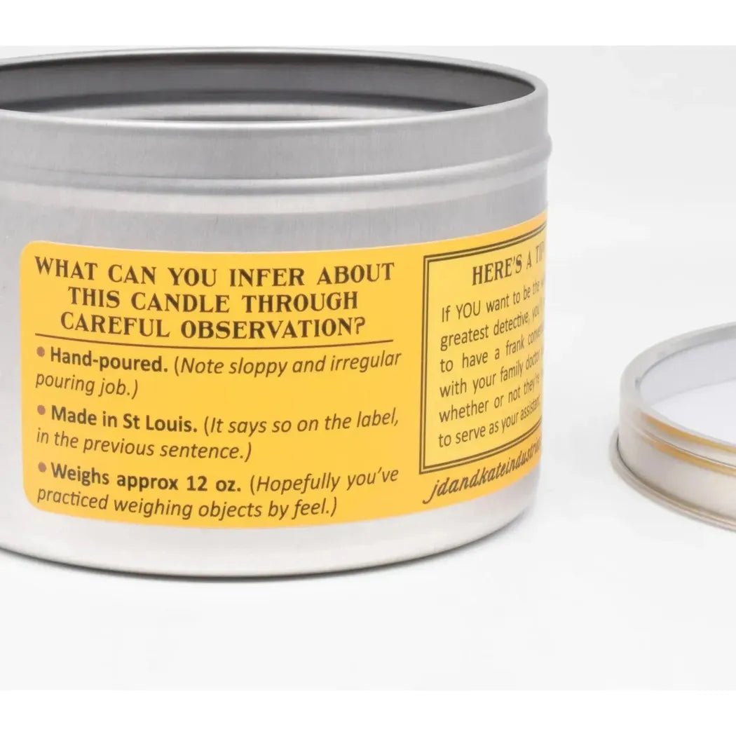 JD and Kate Industries Sherlock Holmes Scented Candle-Accessories - Novelty - Decor-Appalachian Outfitters