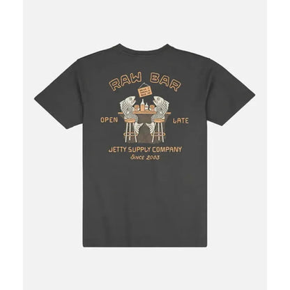 Jetty Men's Raw Bar Tee-Men's - Clothing - Tops-Jetty-Black-M-Appalachian Outfitters