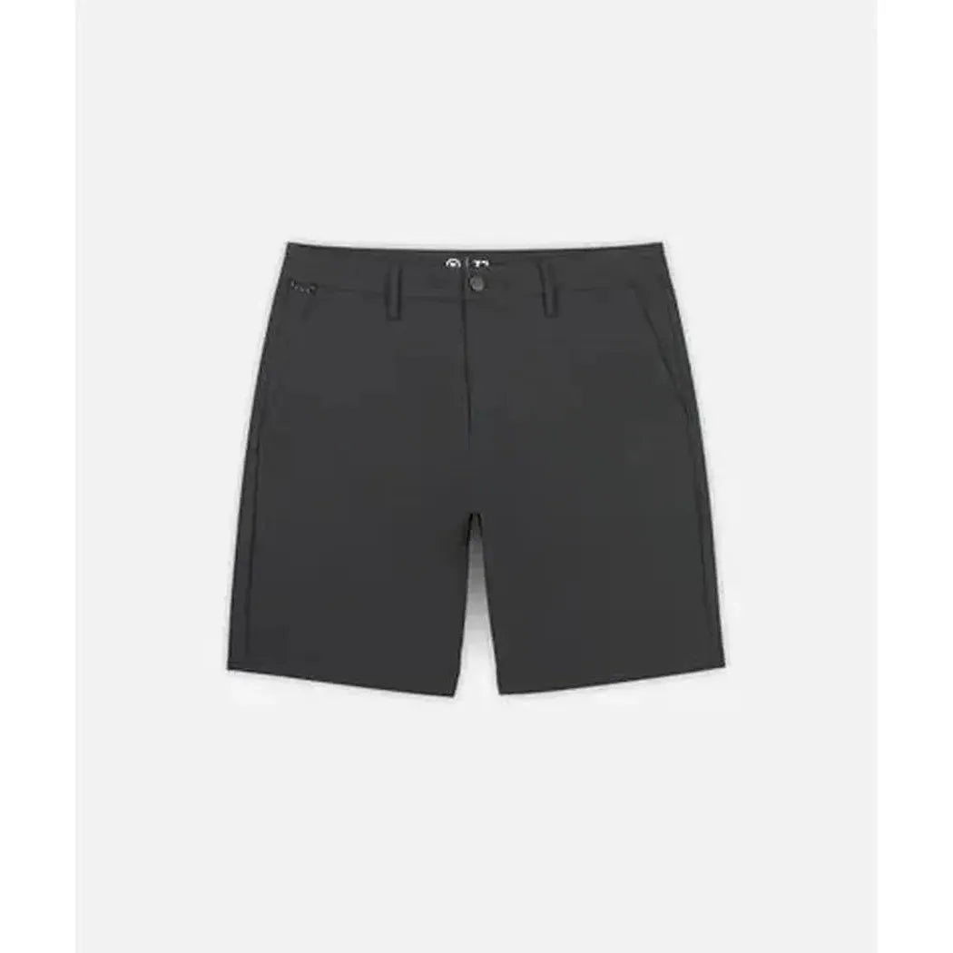 Black Sand Jetty Men's Acadia Versatility Shorts shown from front against a plain white background.