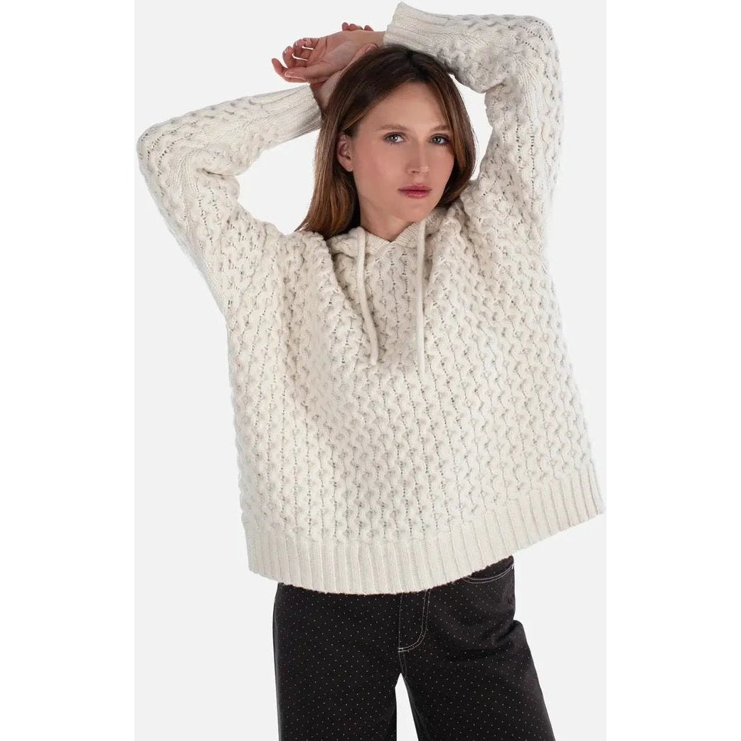 Jetty Women's Beacon Honeycomb Hoodie-Women's - Clothing - Tops-Ivory-M-Appalachian Outfitters