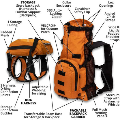 K9 Sport Sack Walk-on with Harness & Storage Outdoor Dogs