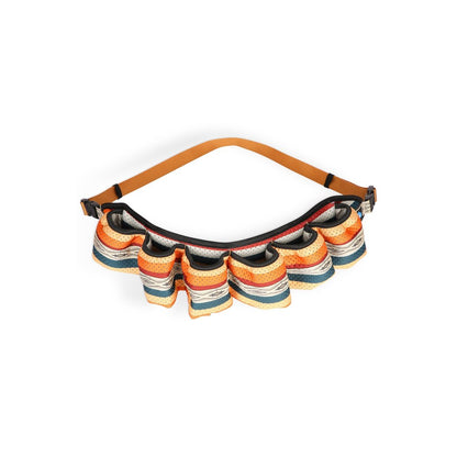 Front view of the Kavu Beer Buddy in Park Lines showing its colorful, ruffled design against a white background.