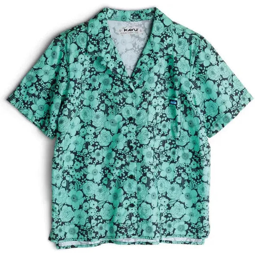 Kavu Women's Cedar Springs-Women's - Clothing - Tops-Kavu-Green Bloom-S-Appalachian Outfitters