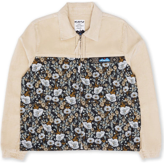 Front view of the Kavu West Haven in Wildflower Hike showing the floral lower panel and beige upper section.