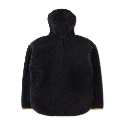 Back view of the Kavu Women's Roselake in Coffee showing the hood and a small tag on the back against a white background.