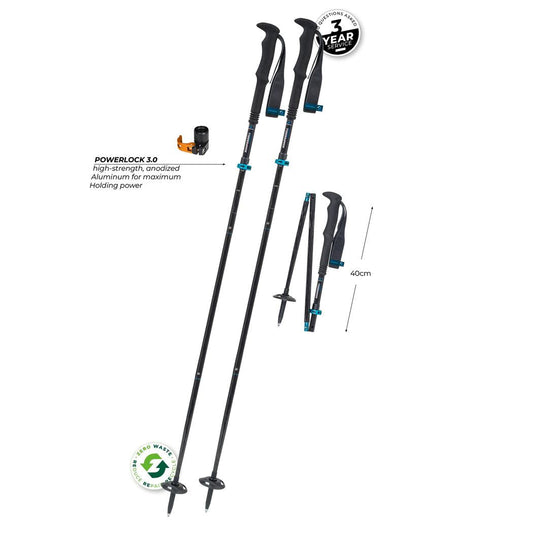 Komperdell Fxlite Carbon Vario Approach-Camping - Trekking Poles - Trekking Poles-Appalachian Outfitters