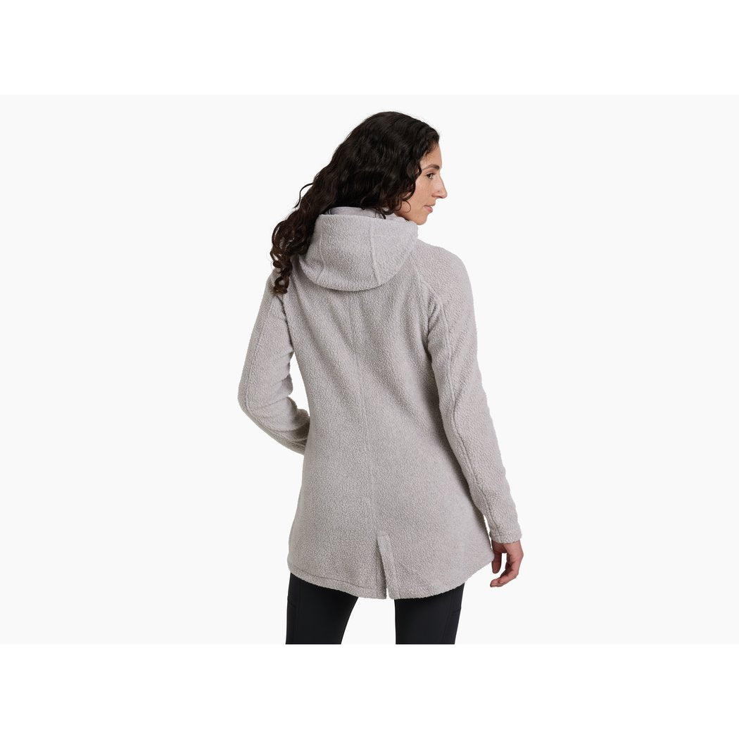 Back view of the Kuhl Hygge™ Long in NATURAL showing a woman wearing it against a white background.