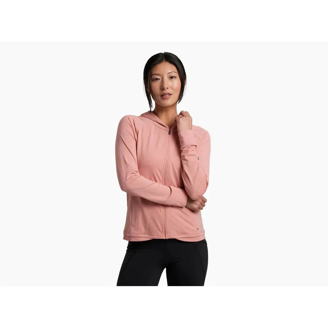 Kuhl Women's Inspira FZ Hoody-Women's - Clothing - Tops-Kuhl-Coral Rose-S-Appalachian Outfitters